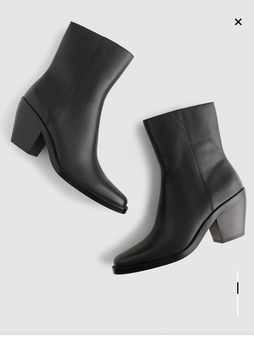 Madewell The Idris Block-Heel Ankle Boot in Leather